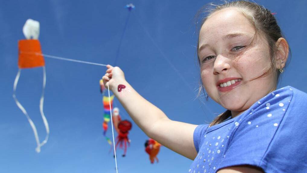  Taylah Canny, of Devonport, at last year's Rotary Teddy Bear Fly-In and Kite Festival. There is no excuse for boredom this weekend with a number of events being held on the Coast. Picture: Katrina Dodd. - The Advocate