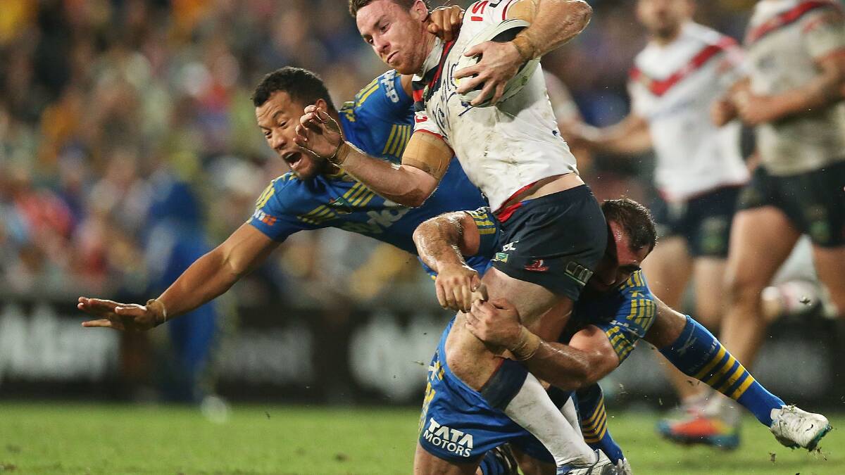 ROUND 6: NRL match between the Parramatta Eels and the Sydney Roosters at Pirtek Stadium on Saturday. Photos:Getty Images