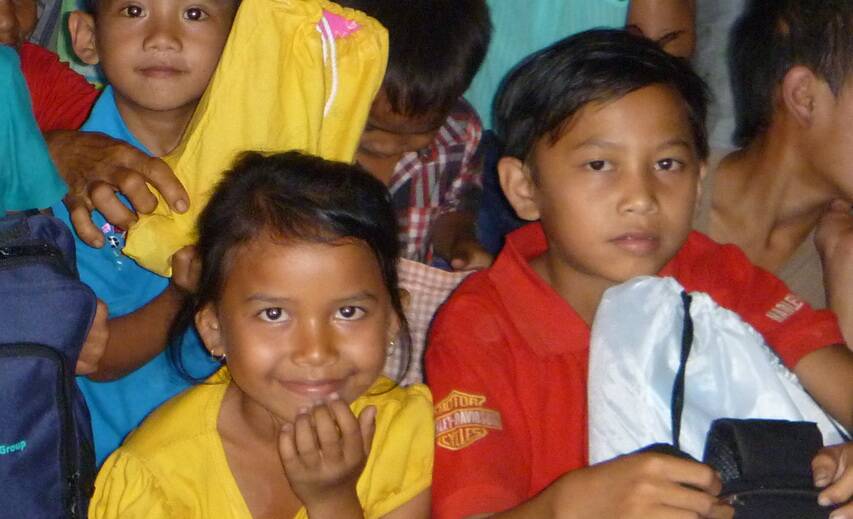 Strong Angels sponsor children Nengah Sukriani and Wayan Sunawan (pictured) will be forced into field work or young marriages unless their blind father receives eye surgery.