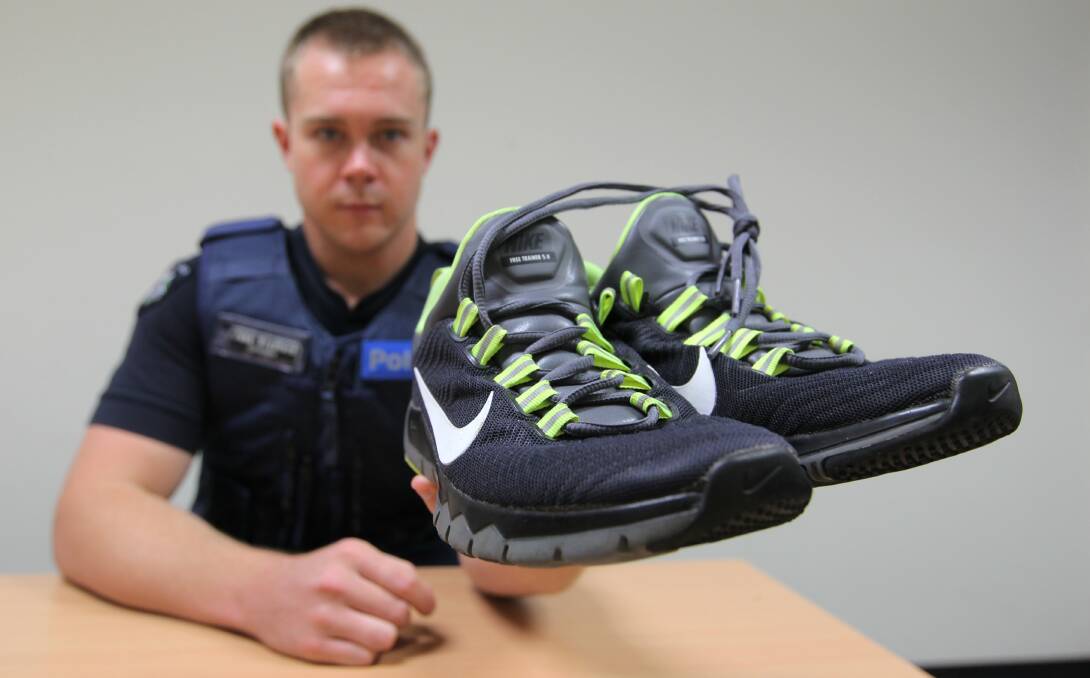 Thieves do a runner with pairs of shoes