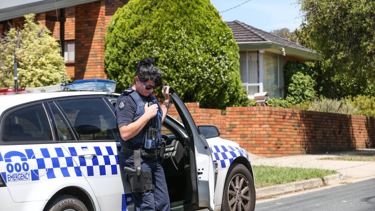 CONCERNED: Acting Sergeant Donna Allen near the Moonya Drive home on Wednesday. Pictures: JAMES WILTSHIRE