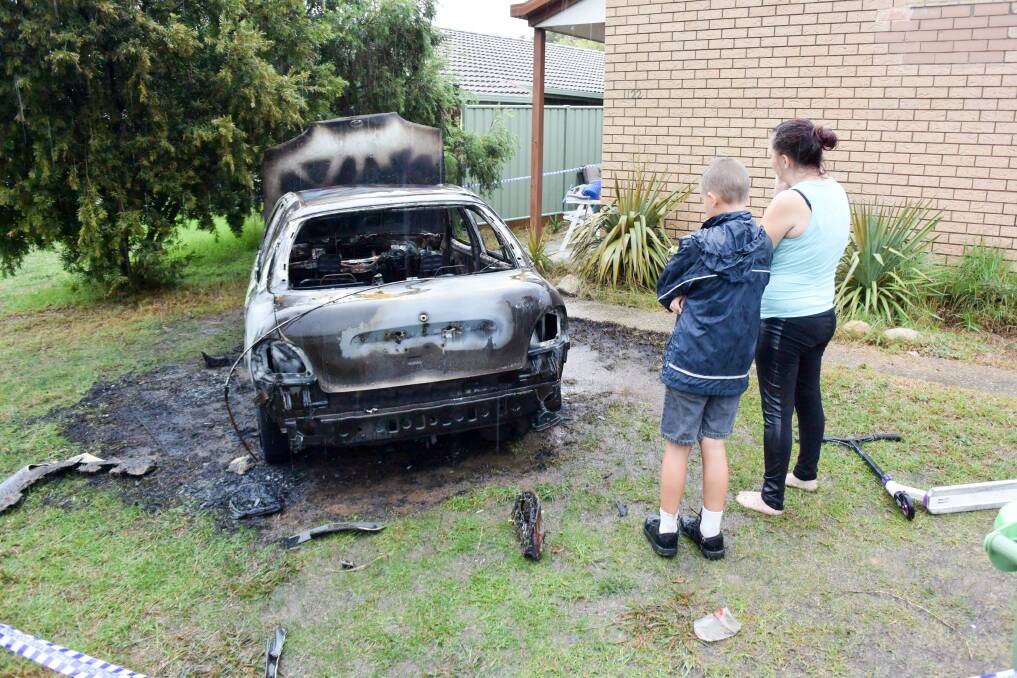 UNSAFE: Sherry Bartle, pictured right with family friend Jake McGregor, wants to move after the incident. Picture: BLAIR THOMSON
