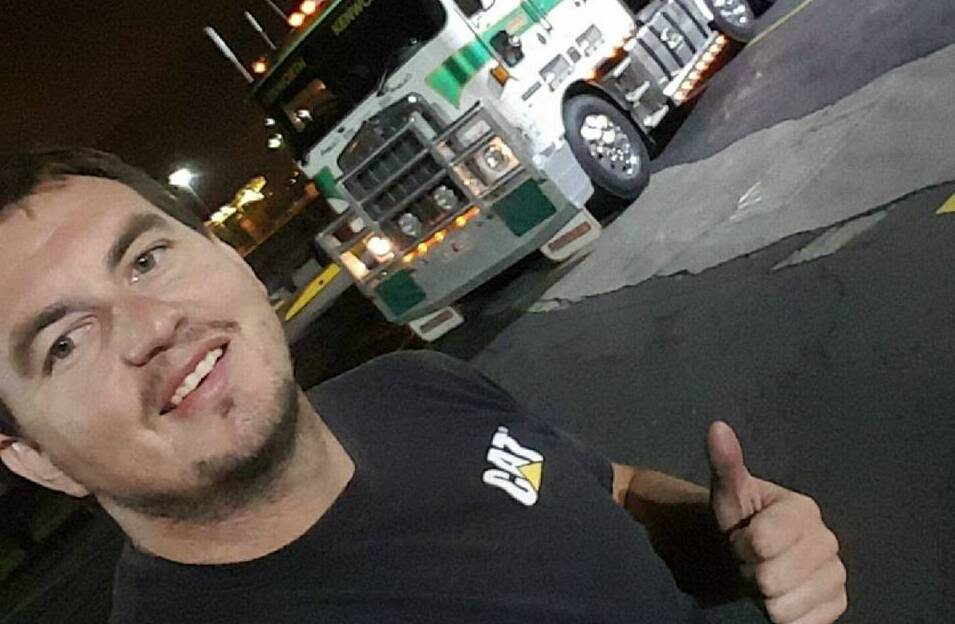 KILLED: Wayne Martin, 27, died after a head-on crash with another truck near Deniliquin on. He has been remembered as a great person by those close to him. 
