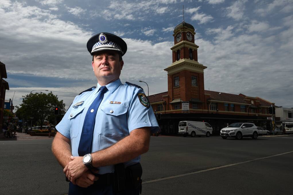 PENALTIES: Albury Superintendent Evan Quarmby has taken aim at those who assault police, warning the behaviour is totally unacceptable. Picture: MARK JESSER