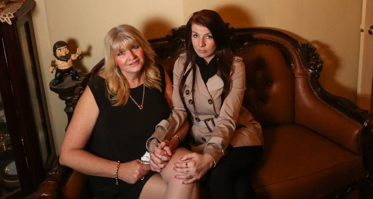 SUPPORT: Vicki Denniss and her daughter, Kristy McLennan, are helping each other through their loss. Picture: JAMES WILTSHIRE