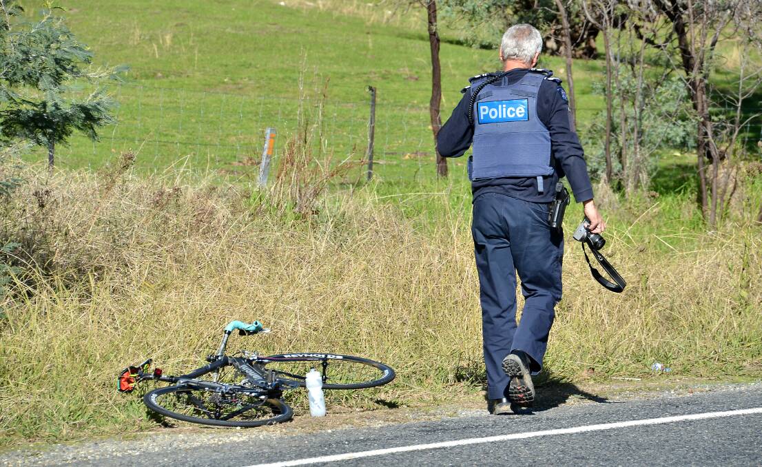 CRASH: A cyclist was injured in June when his bike was struck by a car on the Wodonga Beechworth Road. 