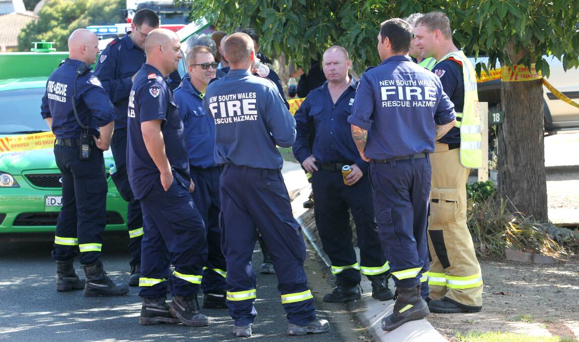 TURN OUT: A large number of firefighters attended the incident. 