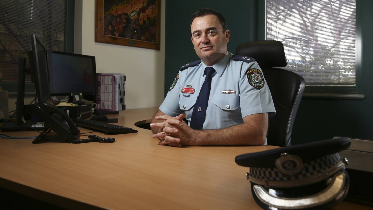 NEW BOSS: Acting Superintendent Evan Quarmby says engaging with the community and education are key to good policing in the Albury region. Picture: ELENOR TEDENBORG