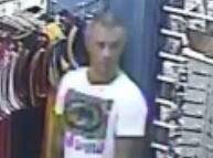 HELP: Police say this man could help with their investigation into the fake note. 