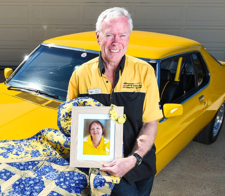 HELPING HAND: Bruce Gibbens helped to raised more than $10,000 in memory of his wife, Dianne, who died in December after a battle with cancer. 