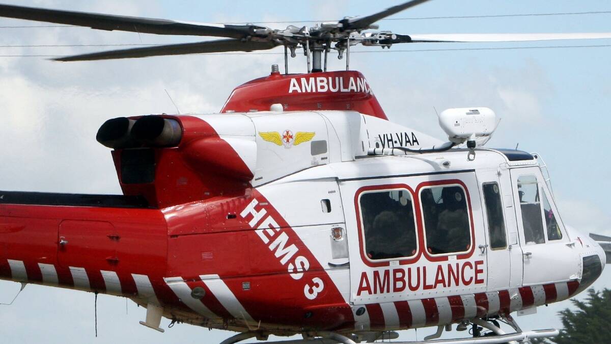 Man airlifted to hospital with serious injuries