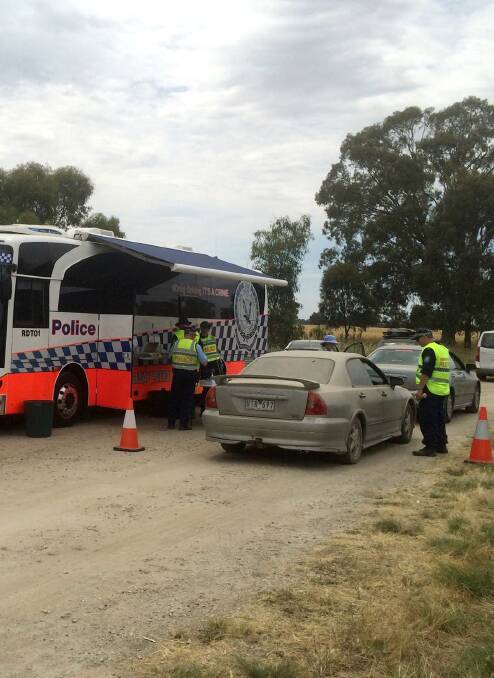 OPERATION: NSW police officers at the Tocumwal event last weekend