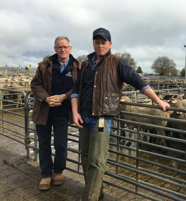 SOLD: Chiltern producer Paul Shelley and Ryan Hussey from Rodwells Corowa.