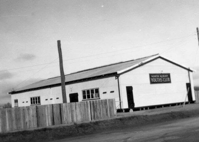 HISTORY: North Albury Youth Club hall, Buckingham Street, North Albury, c1947. The hall quickly became a social hub. FA Stow collection.