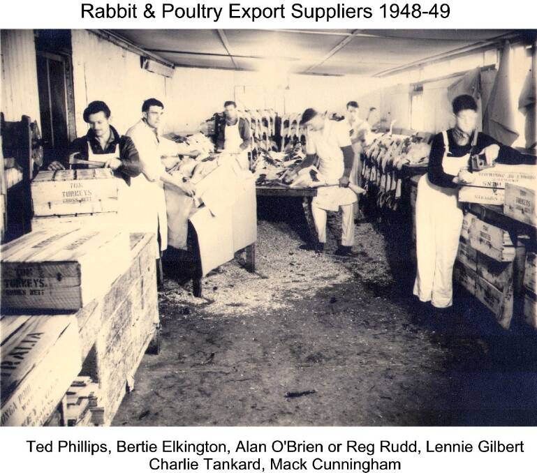 PERSONAL STORIES: Workers pictured working at the Rabbit and Poultry Export Suppliers, 1948-49. 