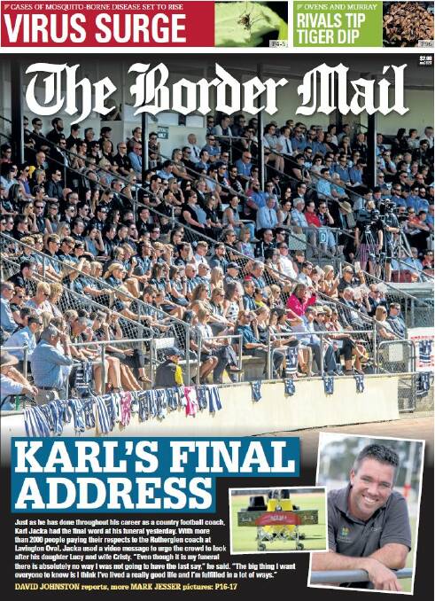 Recap: Border Mail front pages from February