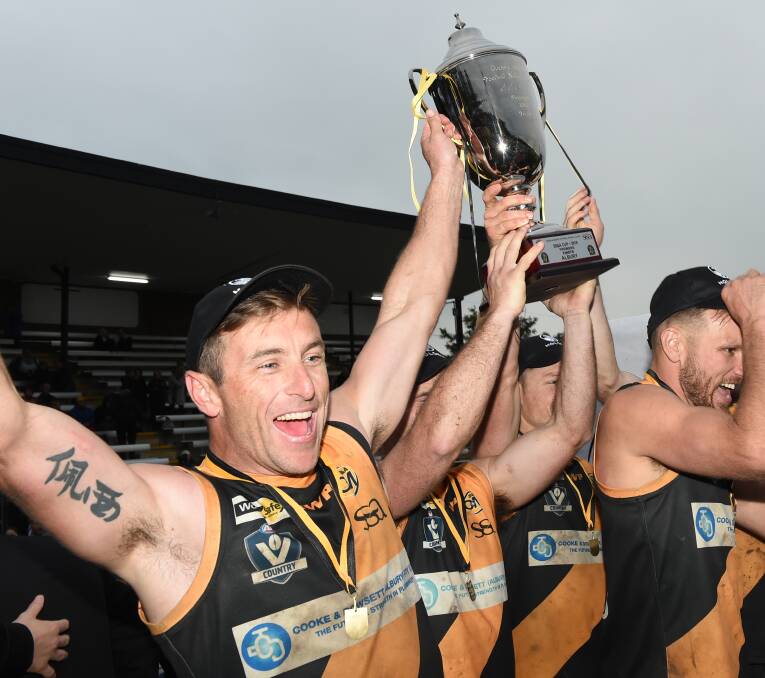 SIX OF THE BEST: Daniel Maher was all smiles after Sunday's grand final victory. Picture: MARK JESSER