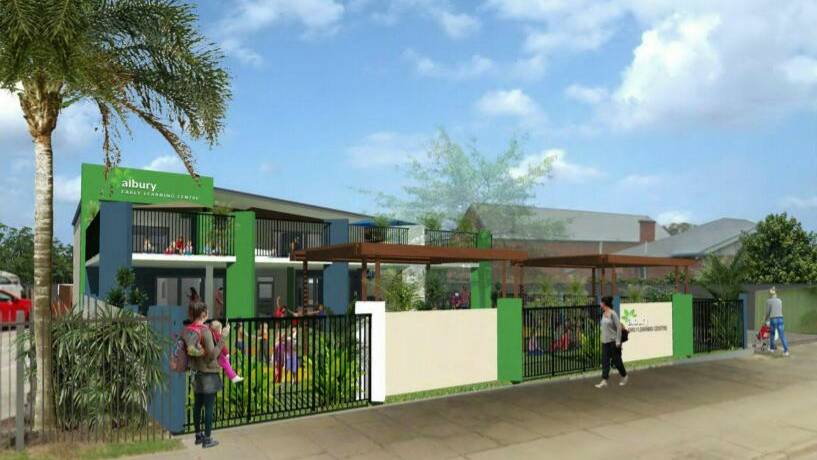 GALLERY: An artists' impression of the Green Leaves childcare proposed for Mate Street, North Albury.