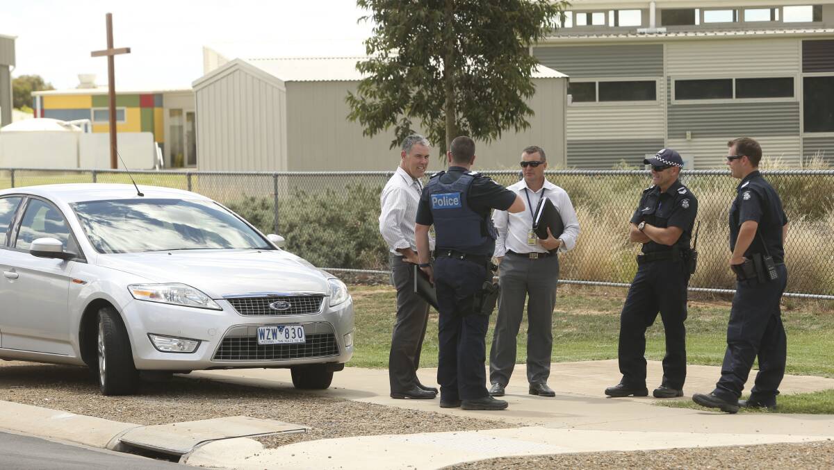 Sacred Heart Primary School in Yarrawonga was among four schools evacuated on Wednesday amidst bomb threats. Picture: ELENOR TEDENBORG