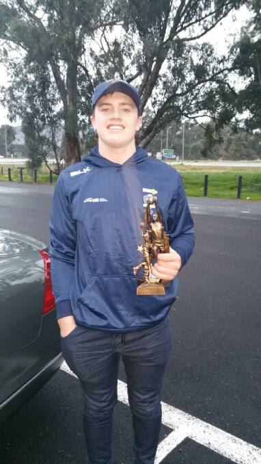Dom Brew was voted Victoria Country's best player by the VAFA in Sunday's under-19 clash at Mernda.