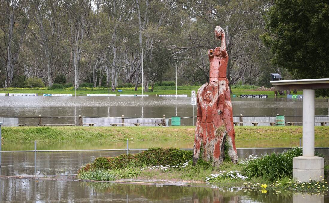 RETHINK REQUIRED: Corowa's Stuart Davie says flooding in the town, including the John Foord Oval, has caused plenty of distress for residents.