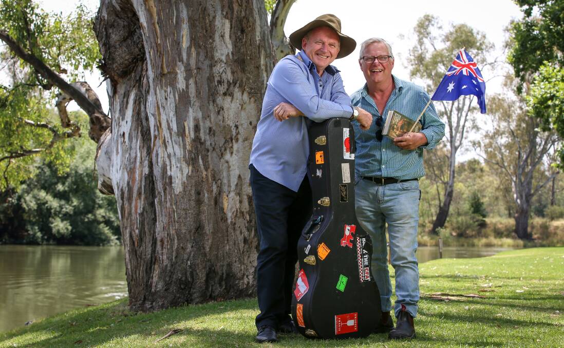 RAPPORT: Rodney Vincent and John Walker will combine for Vincent's annual Australia Day performance. Picture: JAMES WILTSHIRE