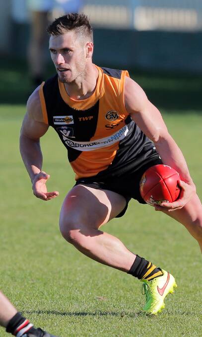 TOP TIGER: Former Central Districts star Brayden O'Hara will play his 50th match for Albury when the Tigers travel to Myrtleford to take on the Saints.
