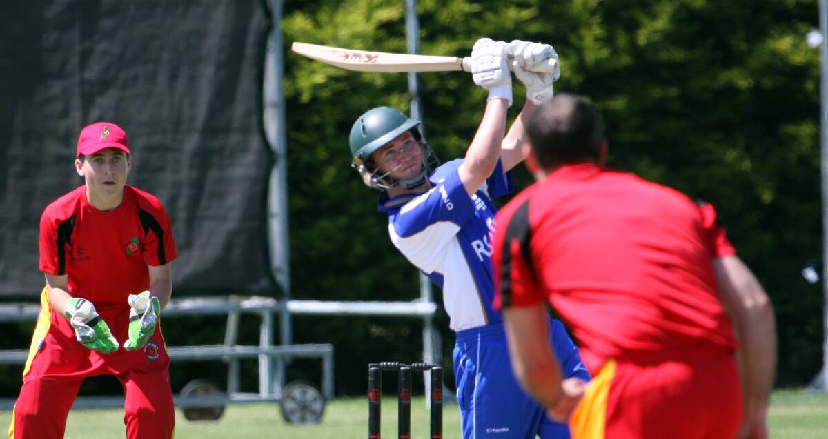 BANG: Irish under-19 international Aaron Gillespie will play with Cricket Albury-Wodonga Provincial premiers Belvoir this season. Picture: BARRY CHAMBERS, CRICKET EUROPE