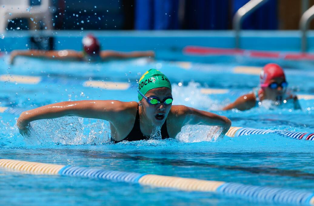 TUK-STAR: GT Aquatics' Ava Tuksar broke four records at the Ovens and Murray championships meet at Yarrawonga on the weekend. Pictures: MARK JESSER