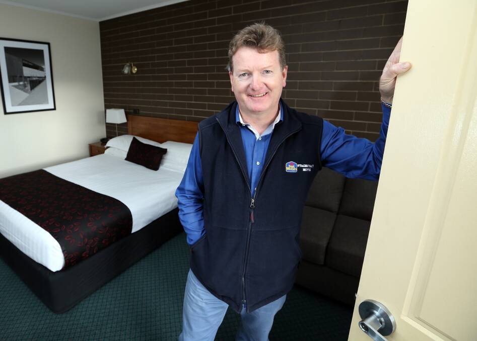 OPEN DOOR: Damien Robinson, of the Albury-Wodonga Motel Social Club, hopes new new tourism initiatives will bring more visitors to town.