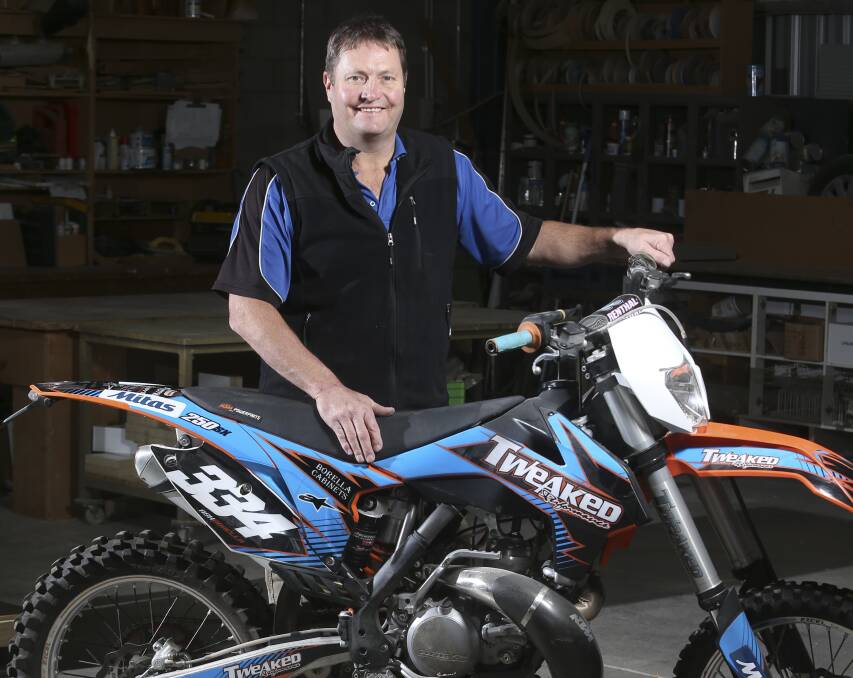 RETURN: Richard Borella had finished his first race in eight years when he suffered a sudden cardiac arrest. He still hopes to get back on his motocross bike one day.