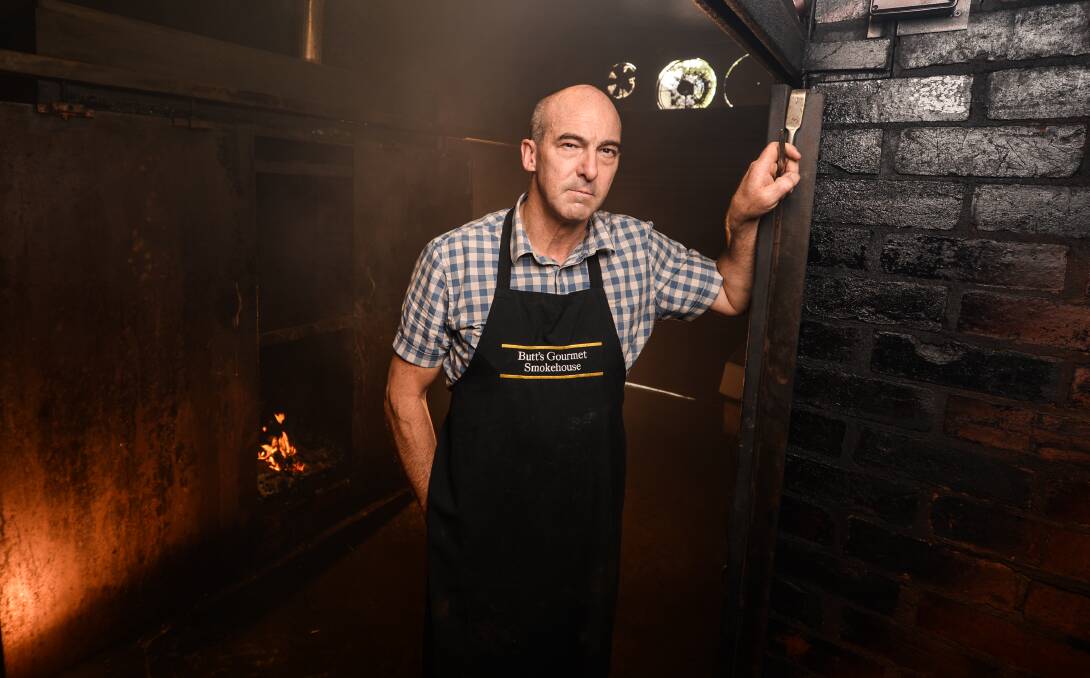 RING OUT: Butt's Smokehouse owner Anthony Ainsworth has been left frustrated after his landline phone was disconnected. Picture: MARK JESSER