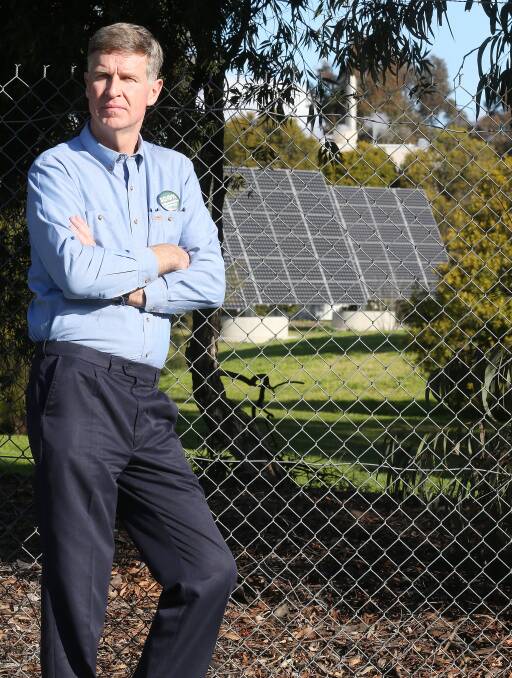 Solar solution:  Lauriston Muirhead does not understand why the federal government is dumping solar and wind energy in favour of coal. Picture: John Russell