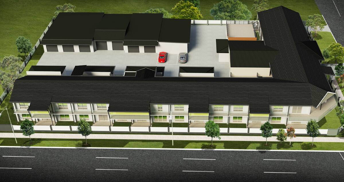 FINISHED PRODUCT: An artist's impression of how Park View Apartments will look once the existing Australia Park Motel is refurbished. The central Albury site in Wodonga Place is set to become 16 luxury units under the plan.