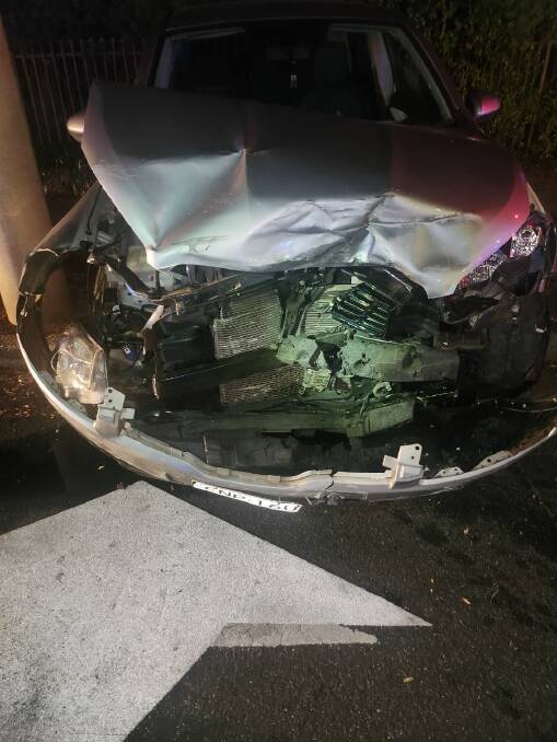 One person was treated by paramedics following the collision on Wednesday night, March 28. Picture supplied