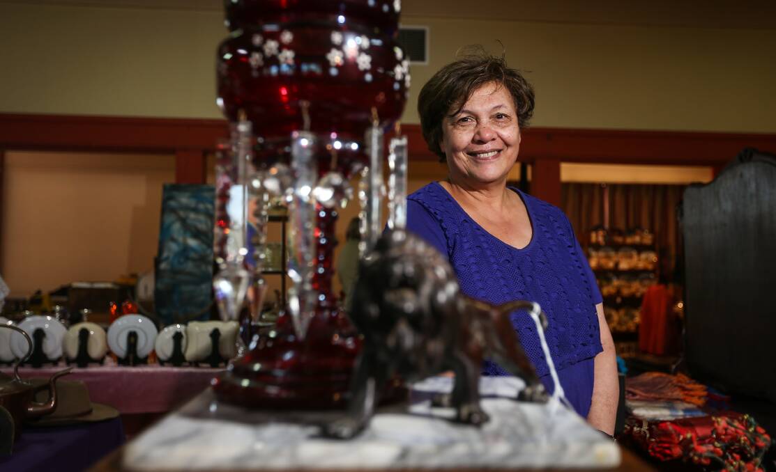 ANNUAL EVENT: Collectors such as Susan Cripps from Geelong Castaway travel long distances to take part in the weekend fair, which closes on Sunday at 4pm.