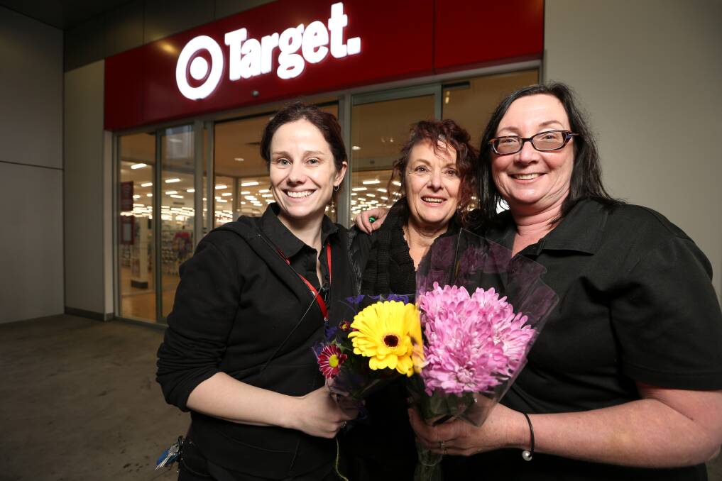 AN ERA ENDS: Longtime colleagues Susan Duncombe, Julie Edmunds and Janene Whitty are leaving Target Albury. Picture: JAMES WILTSHIRE
