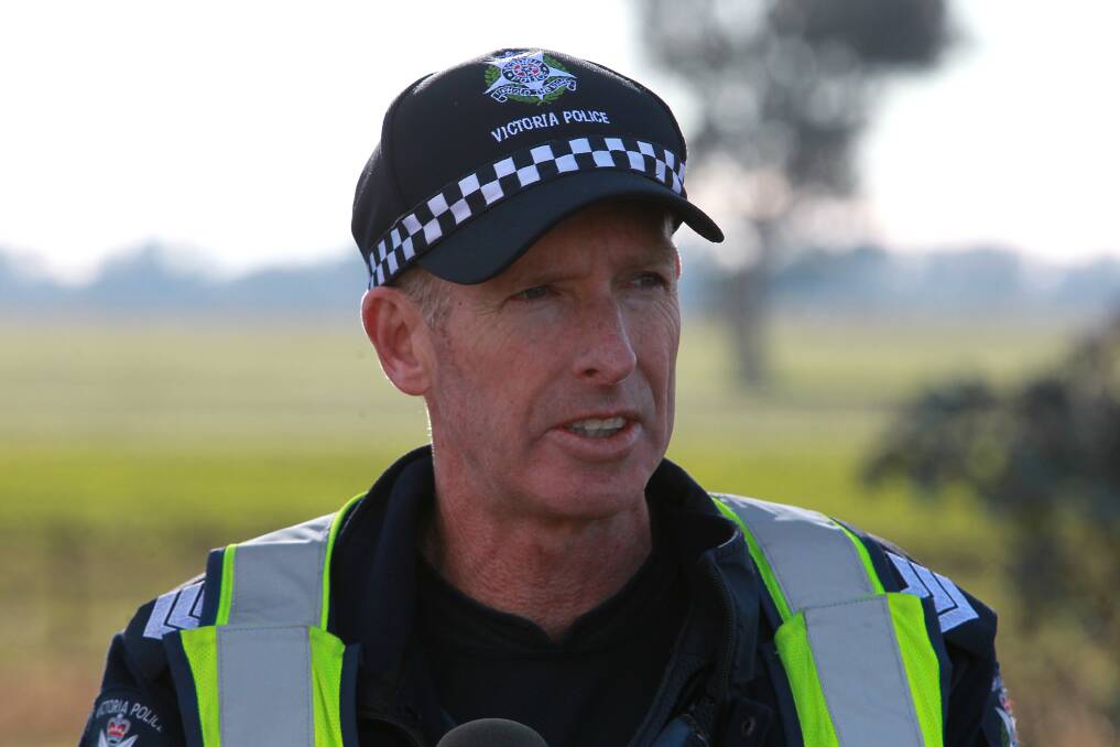 NOT IMPRESSED: Sergeant Tim Mooney, of Wodonga police, hopes to talk to witnesses.