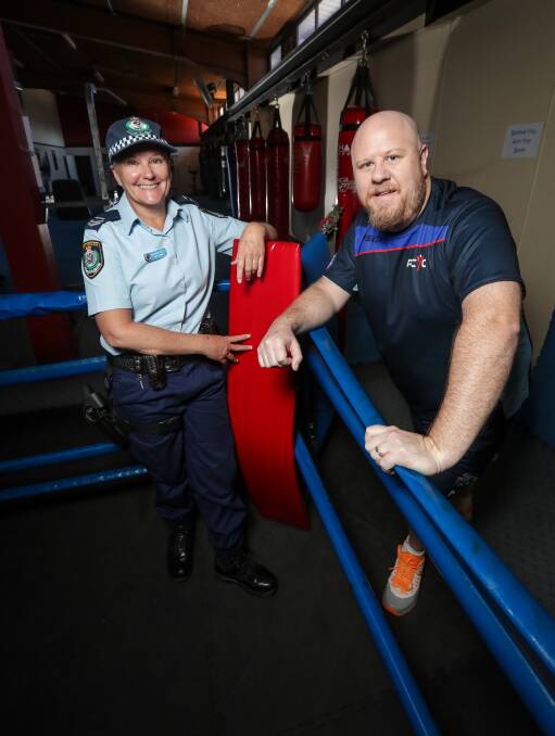 WELCOME ALONG: Senior Constable Belinda Wells and Albury Police Citizens Youth Club committee member Chris Maginnity hope more people join the activities available at the long-running centre. Picture: JAMES WILTSHIRE