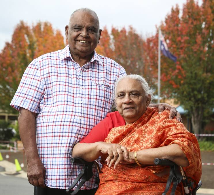 DIAMOND ANNIVERSARY: Abraham and Molly Mamootil, of East Albury, marked 60 years of marriage this month. Over the years the Mamootils have helped many members of the Border's Indian community. Picture: JAMES WILTSHIRE