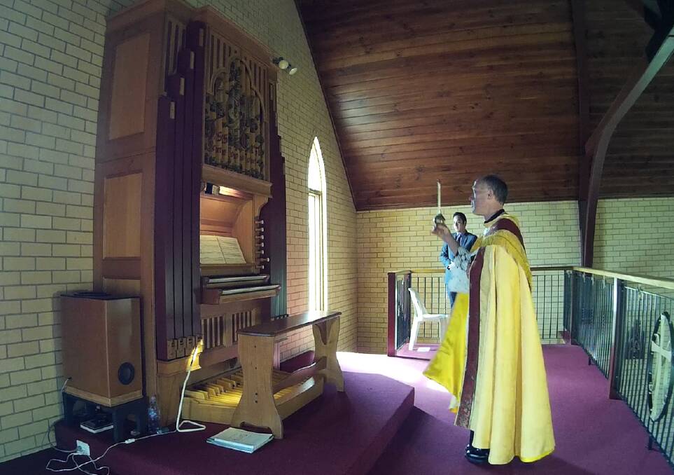 St Mary's Catholic Church, Jindera, welcomes its new organ