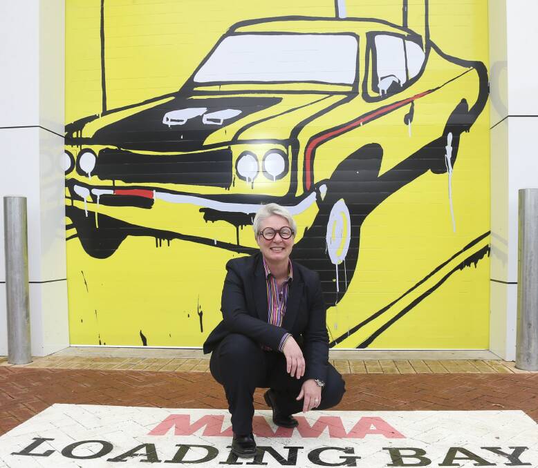TAKE A BRAKE: MAMA director Jacqui Hemsley says Speed will feature works by more than 30 artists, who will incorporate paintings, photographs, audio/video and actual cars driven into the museum. Picture: ELENOR TEDENBORG