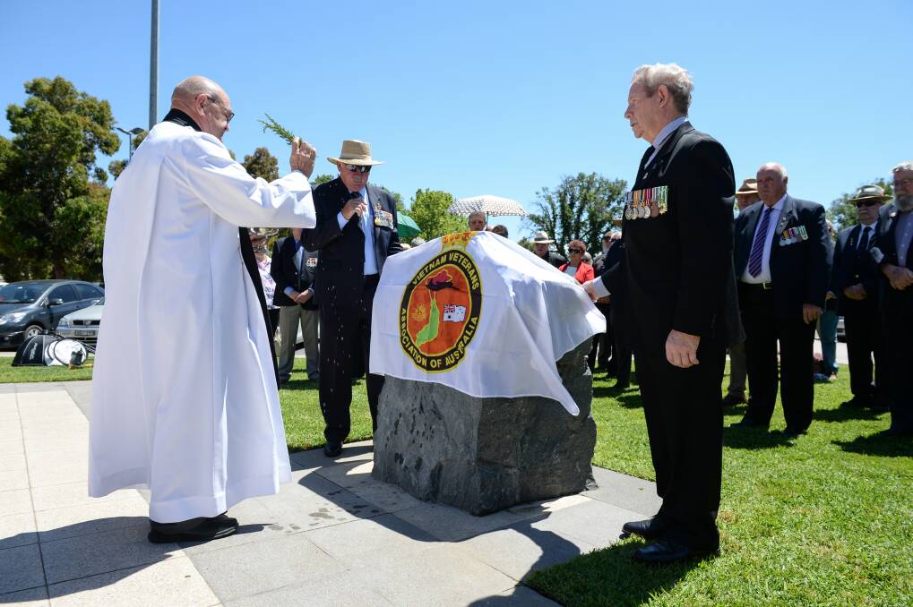 Murray Border Association Vietnam Veterans marked its 35-year history with a ceremony on Friday. Pictures: MARK JESSER