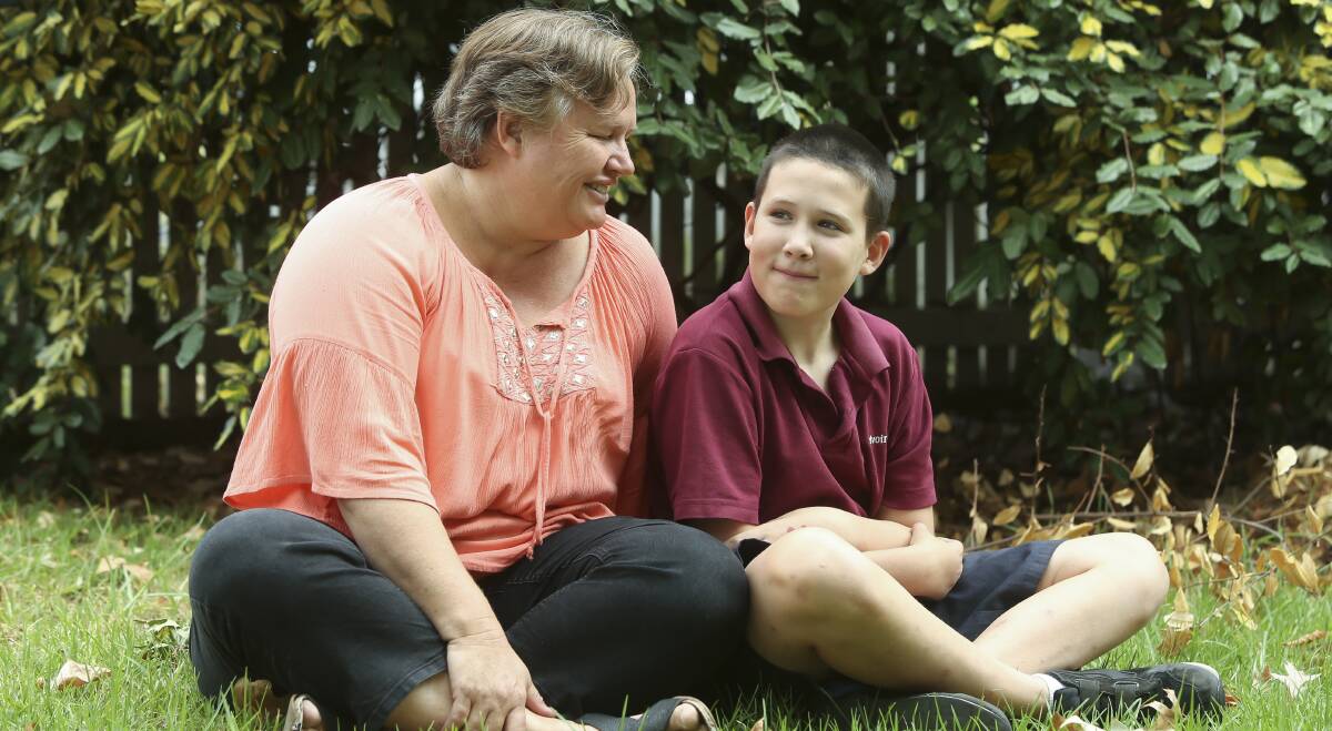 SEEKING YOUR HELP: Johanne Marquis wants to raise money for an assistance dog to support her son Cody, 12. Picture: ELENOR TEDENBORG