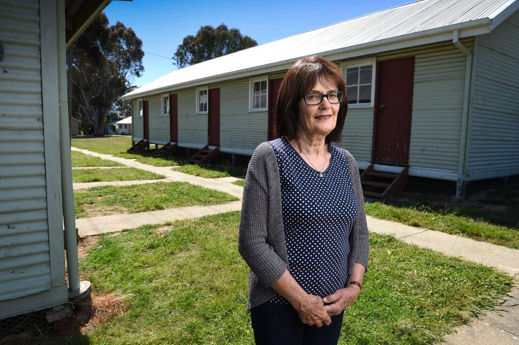 SHARING STORIES: Forty-eight years after arriving as a migrant, Lois Salvisberg now volunteers at the Bonegilla centre. Picture: MARK JESSER