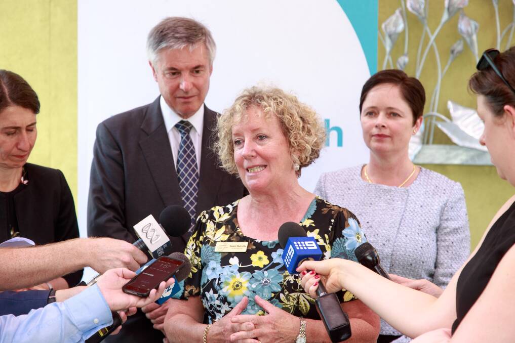 GUEST SPEAKER: Albury Wodonga Health board chairwoman Nicki Melville talks to the media last year. She will give a presentation at The Albury Club on Thursday.