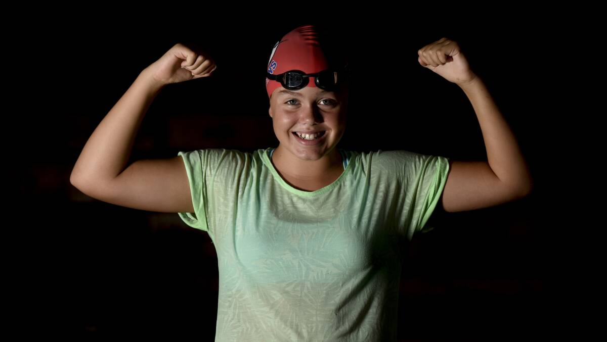EXCITEMENT BUILDS: Lavington swimmer Brooke King, 12, can't wait to compete on home turf at the Australian Deaf Games next January. Picture: SIMON BAYLISS