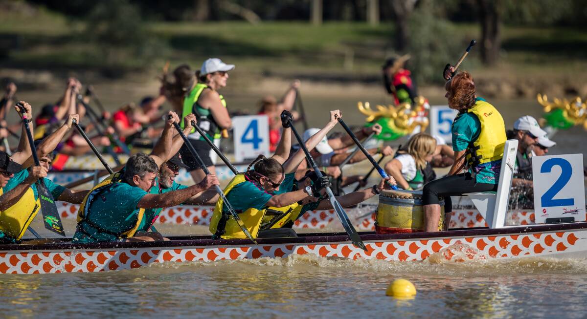 MOVING FORWARD: Brave Hearts Dragon Boat Club says holding the Australian championships in Wodonga earlier this year has helped promote the sport. Brave Hearts welcomed nine clubs to its annual regatta on the weekend.