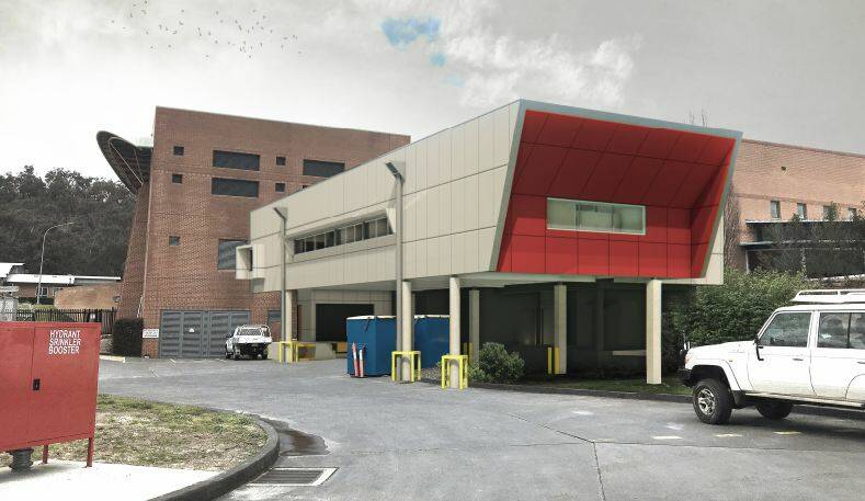 PLANS UNDER WAY: An architect's impression of Albury Wodonga Health's new cardiac catheter lab, to be built near the existing theatre facilities at Albury hospital.