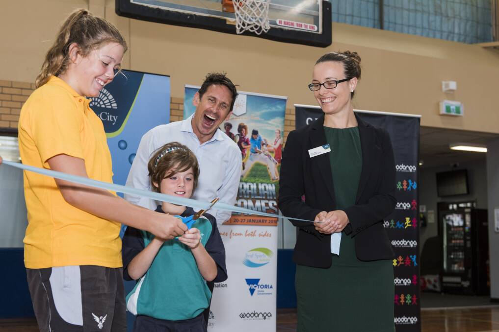 The 2018 Australian Deaf Games in Albury-Wodonga marked one year to go on Friday at Albury's Lauren Jackson Sports Centre. Pictures: SIMON BAYLISS